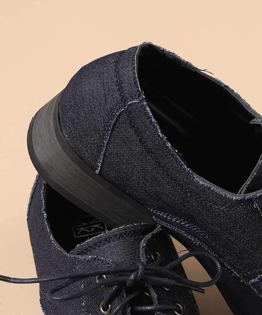 MS6DK62085 MK MICHEL KLEIN HOMME(MKミッシェルクランオム) インディゴプレーントゥ シューズ ネイビー