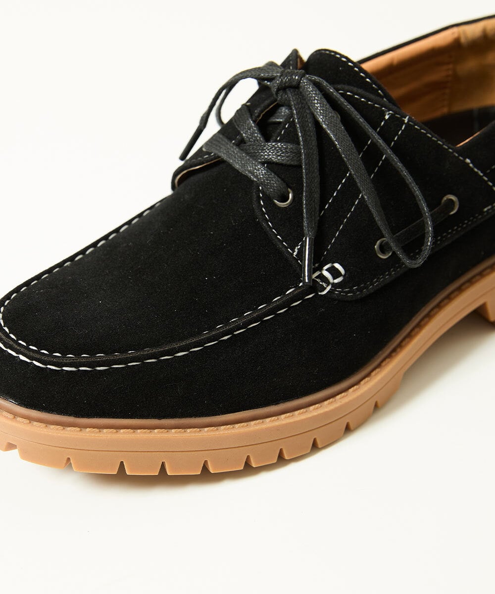 MS6GB03110 MK MICHEL KLEIN HOMME(MKミッシェルクランオム) スエードデッキシューズ ブラック