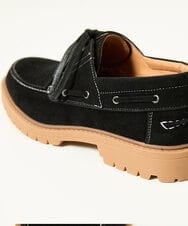 MS6GB03110 MK MICHEL KLEIN HOMME(MKミッシェルクランオム) スエードデッキシューズ ブラック