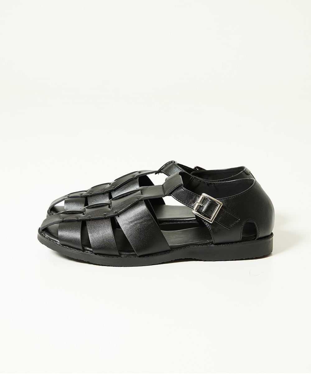 MS6GB06110 MK MICHEL KLEIN HOMME(MKミッシェルクランオム) グルカサンダル ブラック