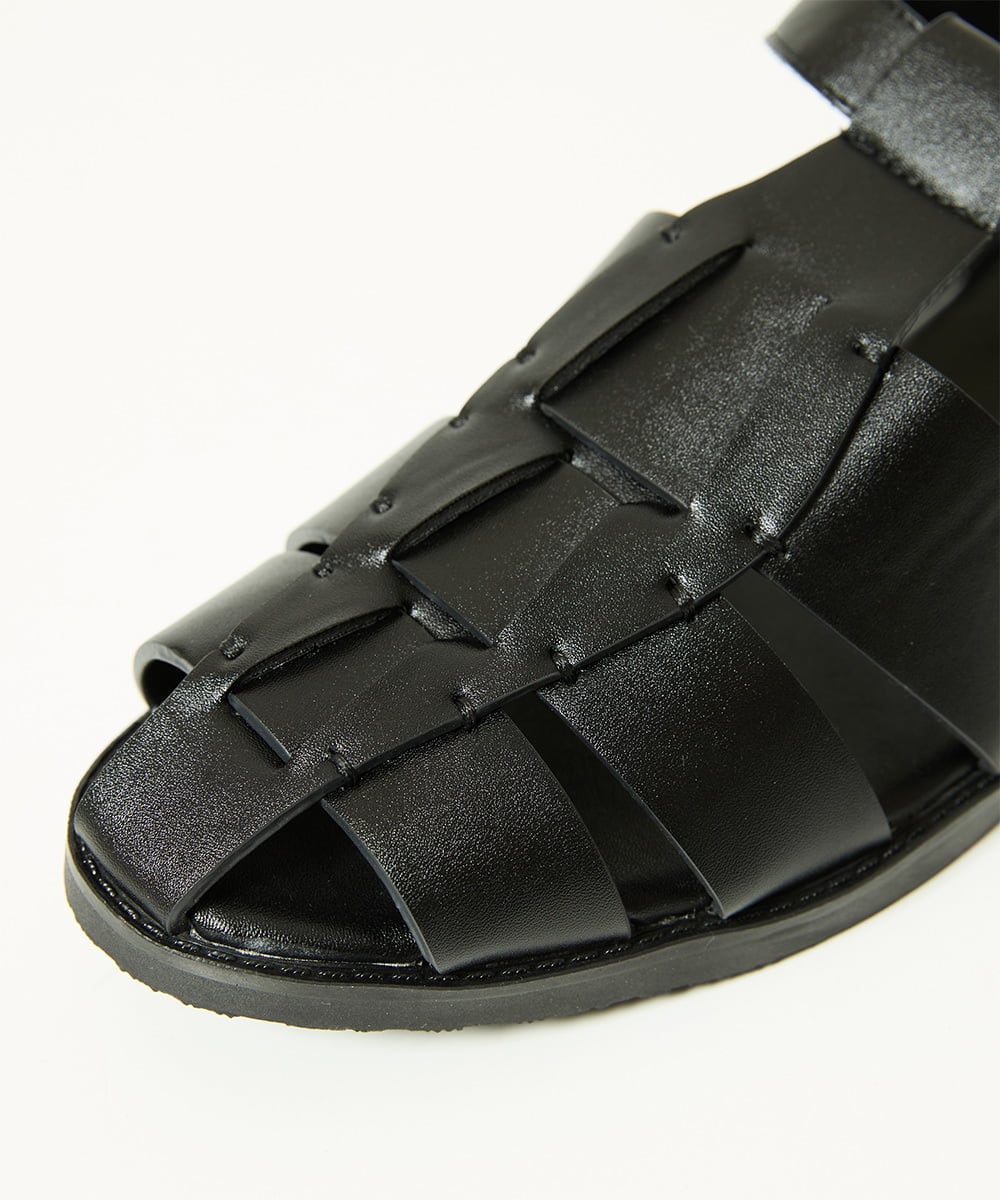 MS6GB06110 MK MICHEL KLEIN HOMME(MKミッシェルクランオム) グルカサンダル ブラック