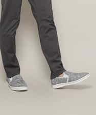 MS6GK41085 MK MICHEL KLEIN HOMME(MKミッシェルクランオム) モクメッシュスリッポン ライトグレー