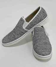 MS6GK41085 MK MICHEL KLEIN HOMME(MKミッシェルクランオム) モクメッシュスリッポン ライトグレー