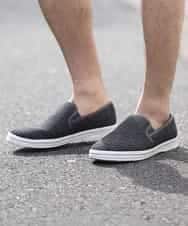 MS6GK41085 MK MICHEL KLEIN HOMME(MKミッシェルクランオム) モクメッシュスリッポン ダークグレー