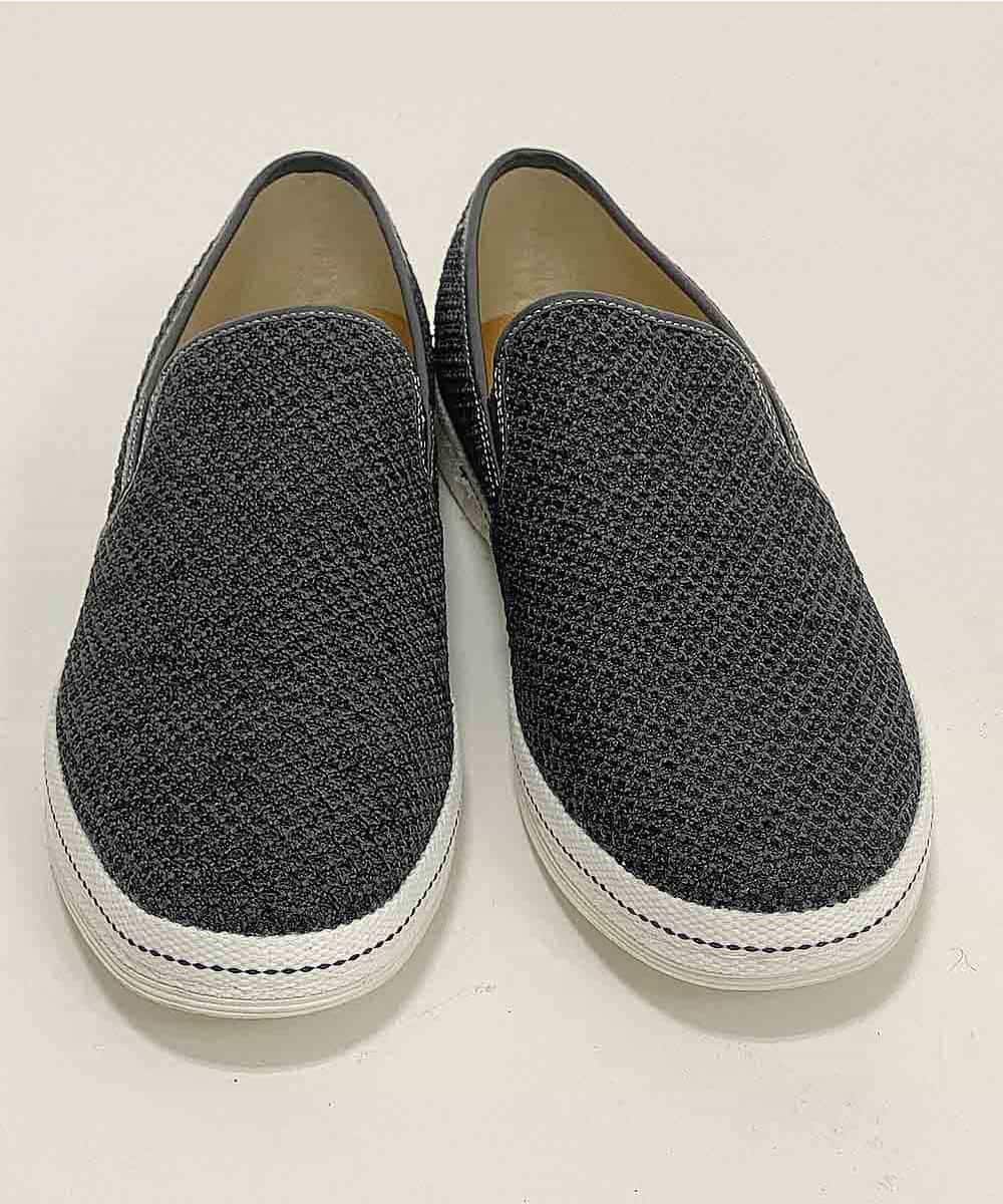 MS6GK41085 MK MICHEL KLEIN HOMME(MKミッシェルクランオム) モクメッシュスリッポン ダークグレー