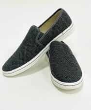 MS6GK41085 MK MICHEL KLEIN HOMME(MKミッシェルクランオム) モクメッシュスリッポン ダークグレー