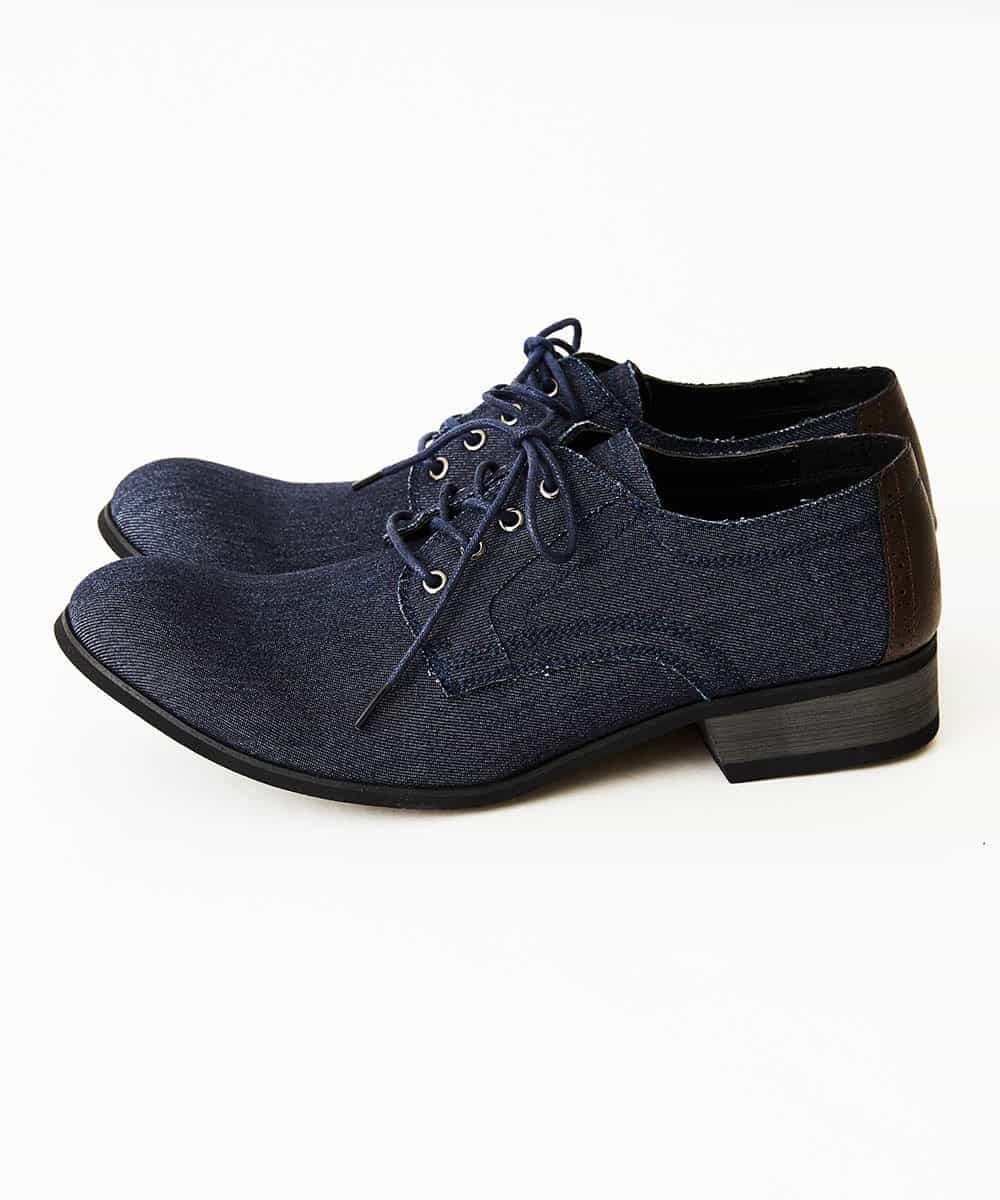 MS6GN02095 MK MICHEL KLEIN HOMME(MKミッシェルクランオム) デニムプレーントゥ ネイビー(57)