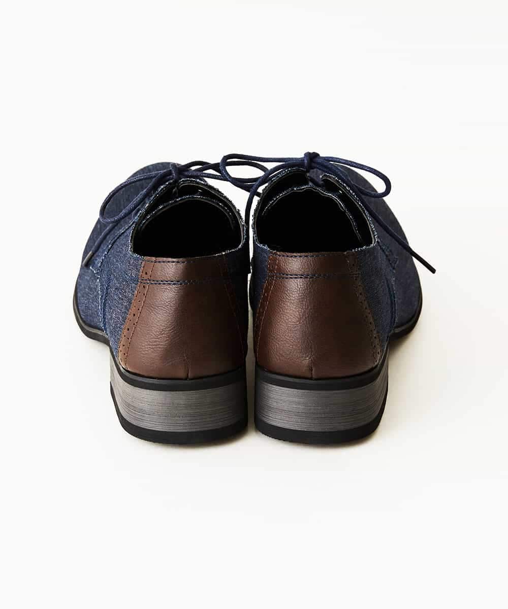 MS6GN02095 MK MICHEL KLEIN HOMME(MKミッシェルクランオム) デニムプレーントゥ ネイビー(57)