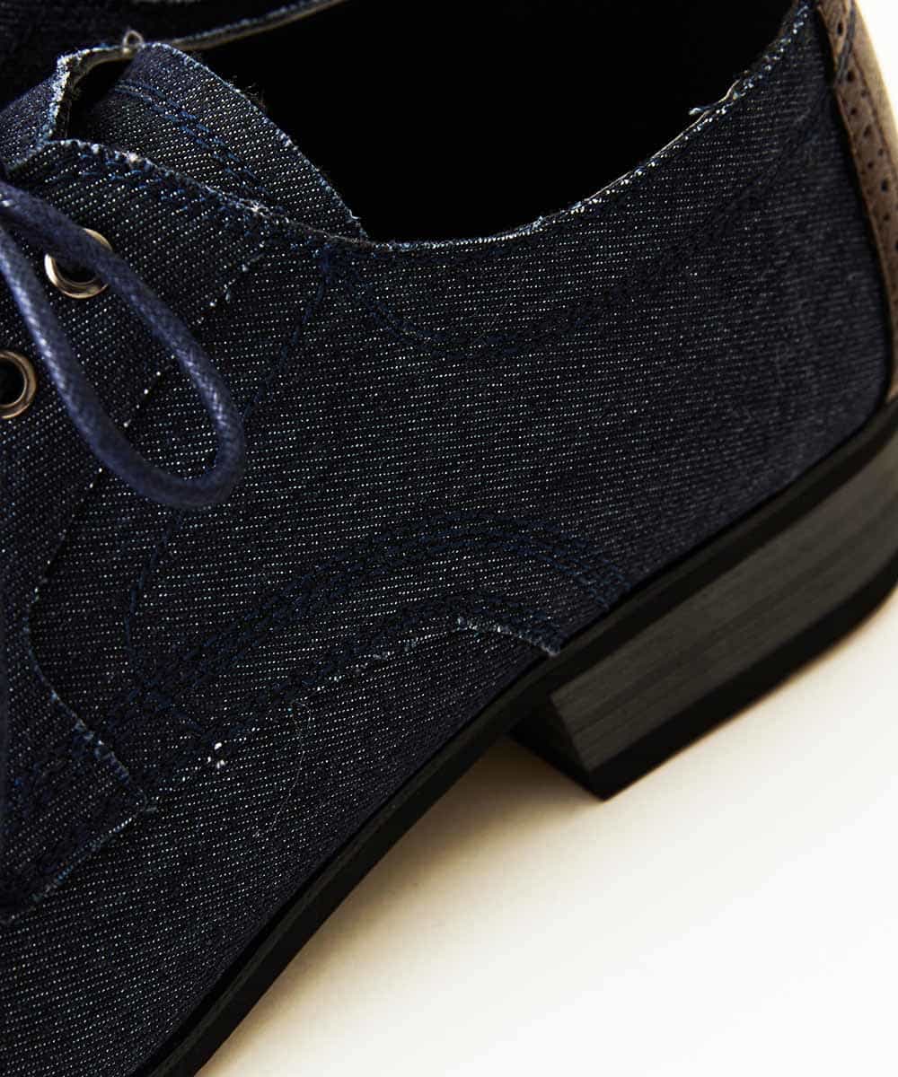 MS6GN02095 MK MICHEL KLEIN HOMME(MKミッシェルクランオム) デニムプレーントゥ ネイビー(57)