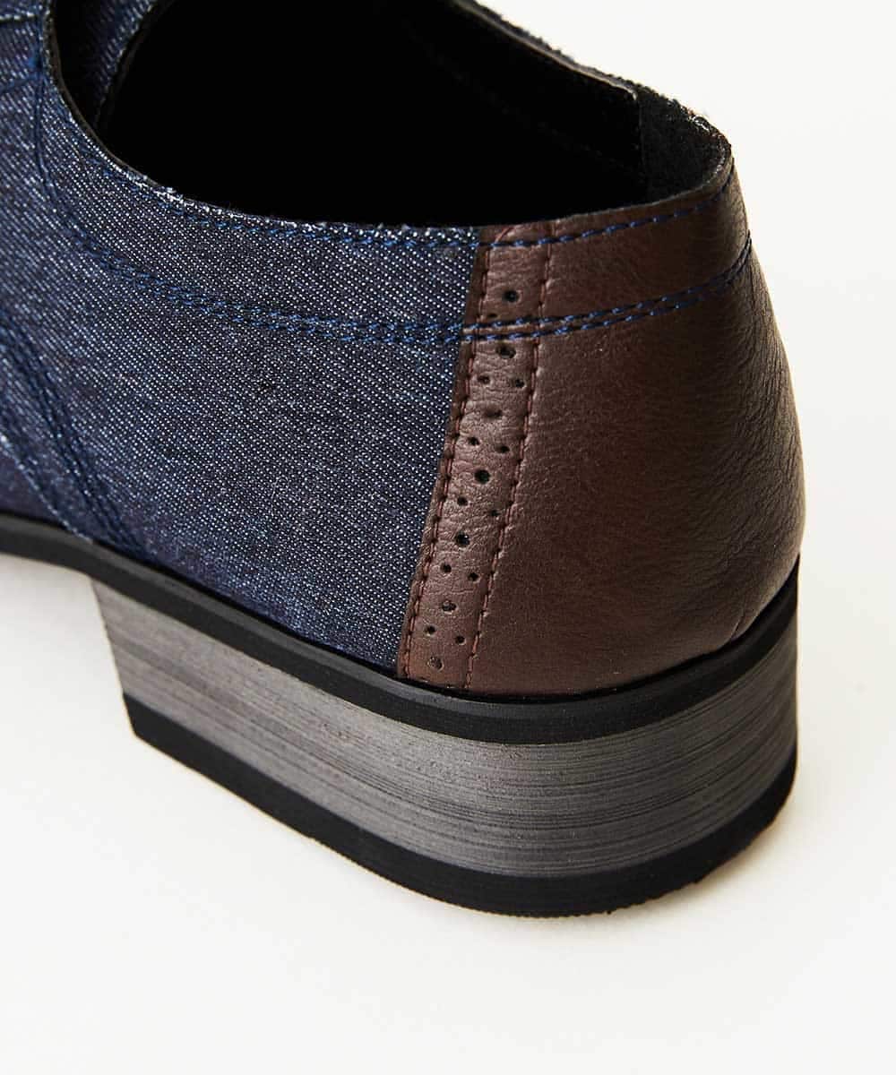 MS6GN02095 MK MICHEL KLEIN HOMME(MKミッシェルクランオム) デニムプレーントゥ ネイビー(57)