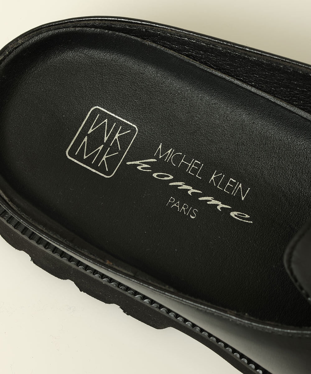 MS6GQ25100 MK MICHEL KLEIN HOMME(MKミッシェルクランオム) スリッポンサンダル ブラック