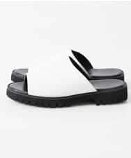MS6GQ27085 MK MICHEL KLEIN HOMME(MKミッシェルクランオム) ミュールサンダル ホワイト