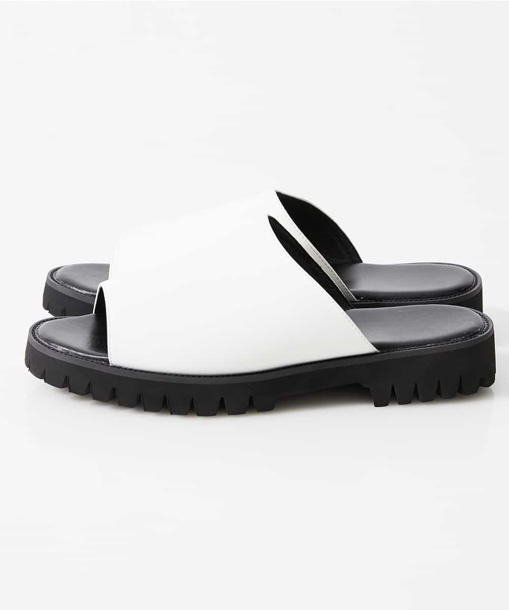 MS6GQ27085 MK MICHEL KLEIN HOMME(MKミッシェルクランオム) ミュールサンダル ホワイト