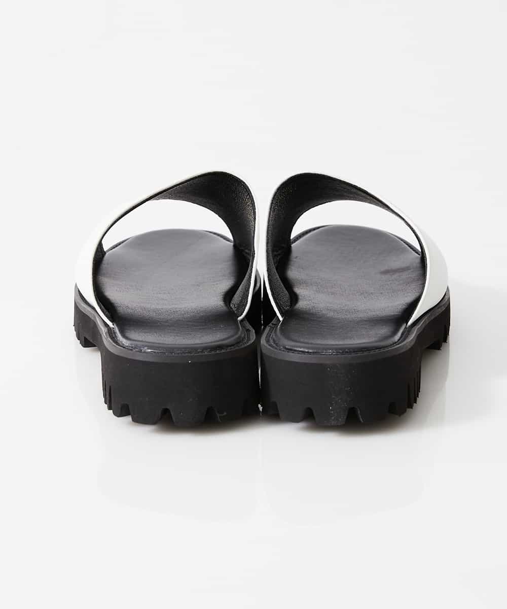 MS6GQ27085 MK MICHEL KLEIN HOMME(MKミッシェルクランオム) ミュールサンダル ホワイト