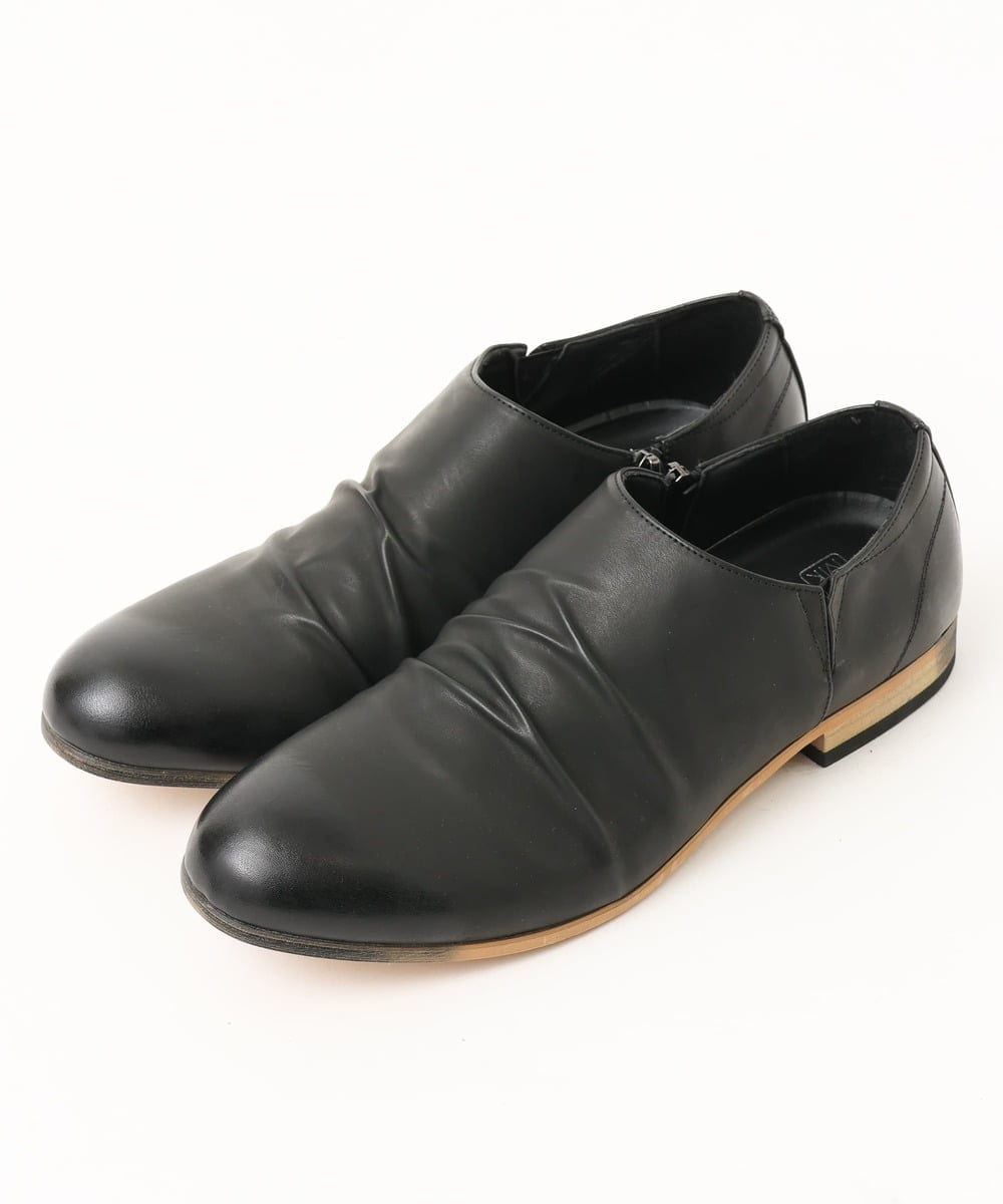 MS6GW76120 MK MICHEL KLEIN HOMME(MKミッシェルクランオム) ドレープスリッポンシューズ ブラック(94)