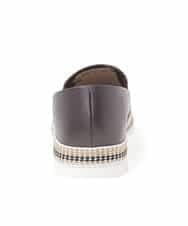 MS6HD06095 MK MICHEL KLEIN HOMME(MKミッシェルクランオム) 編み込みデザインスリッポン ブラウン