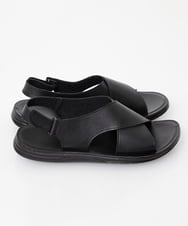 MS6HW82080 MK MICHEL KLEIN HOMME(MKミッシェルクランオム) クロスベルトストラップサンダル ブラック