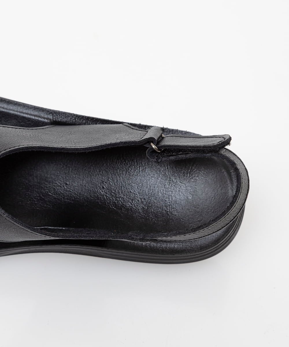MS6HW82080 MK MICHEL KLEIN HOMME(MKミッシェルクランオム) クロスベルトストラップサンダル ブラック
