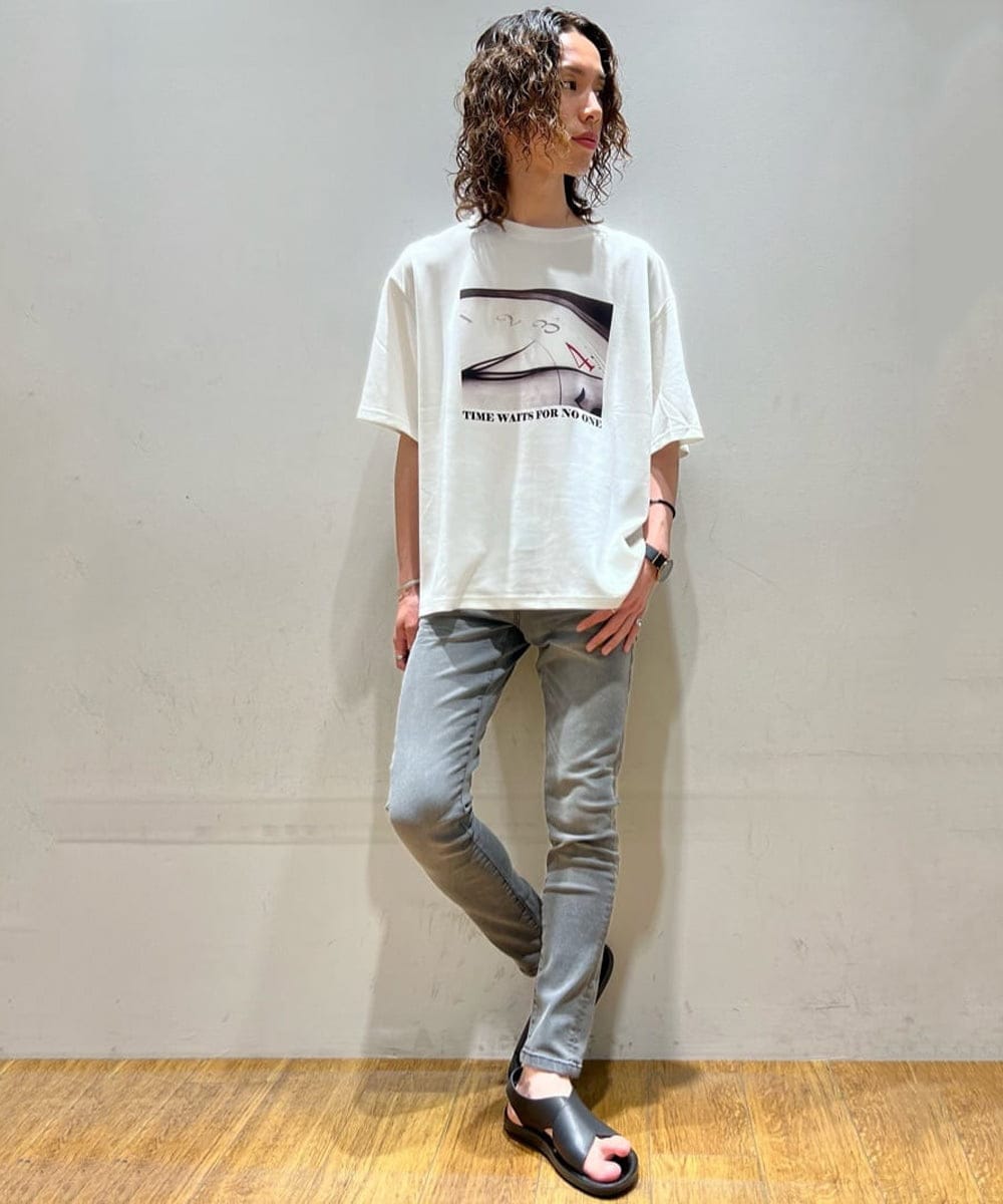 MS6HW82080 MK MICHEL KLEIN HOMME(MKミッシェルクランオム) クロスベルトストラップサンダル ブラック