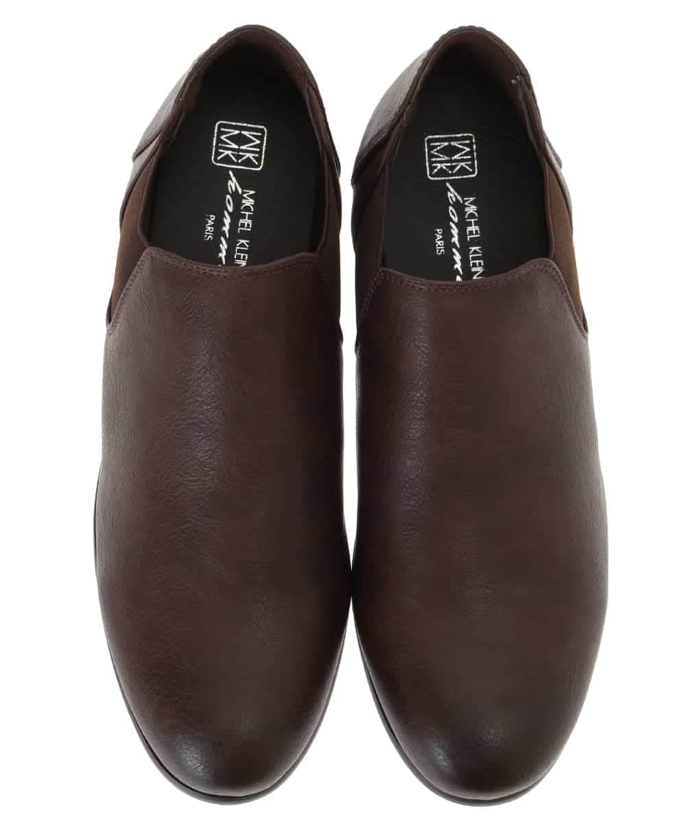 MS6JD22095 MK MICHEL KLEIN HOMME(MKミッシェルクランオム) サイドゴアスリッポン ブラウン