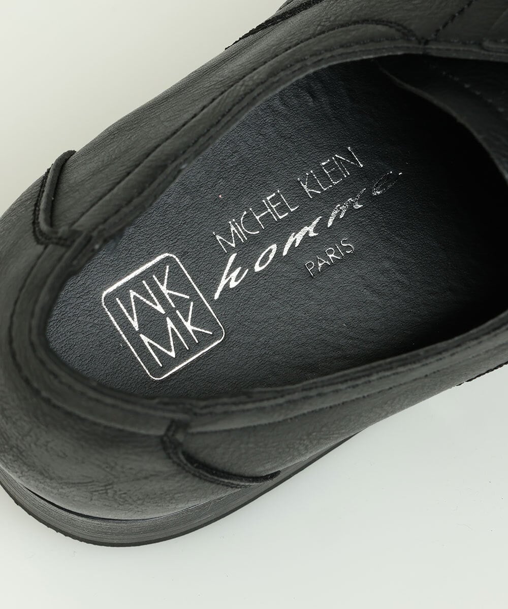 MS6JQ58098 MK MICHEL KLEIN HOMME(MKミッシェルクランオム) フェイクレザーシューズ ブラック