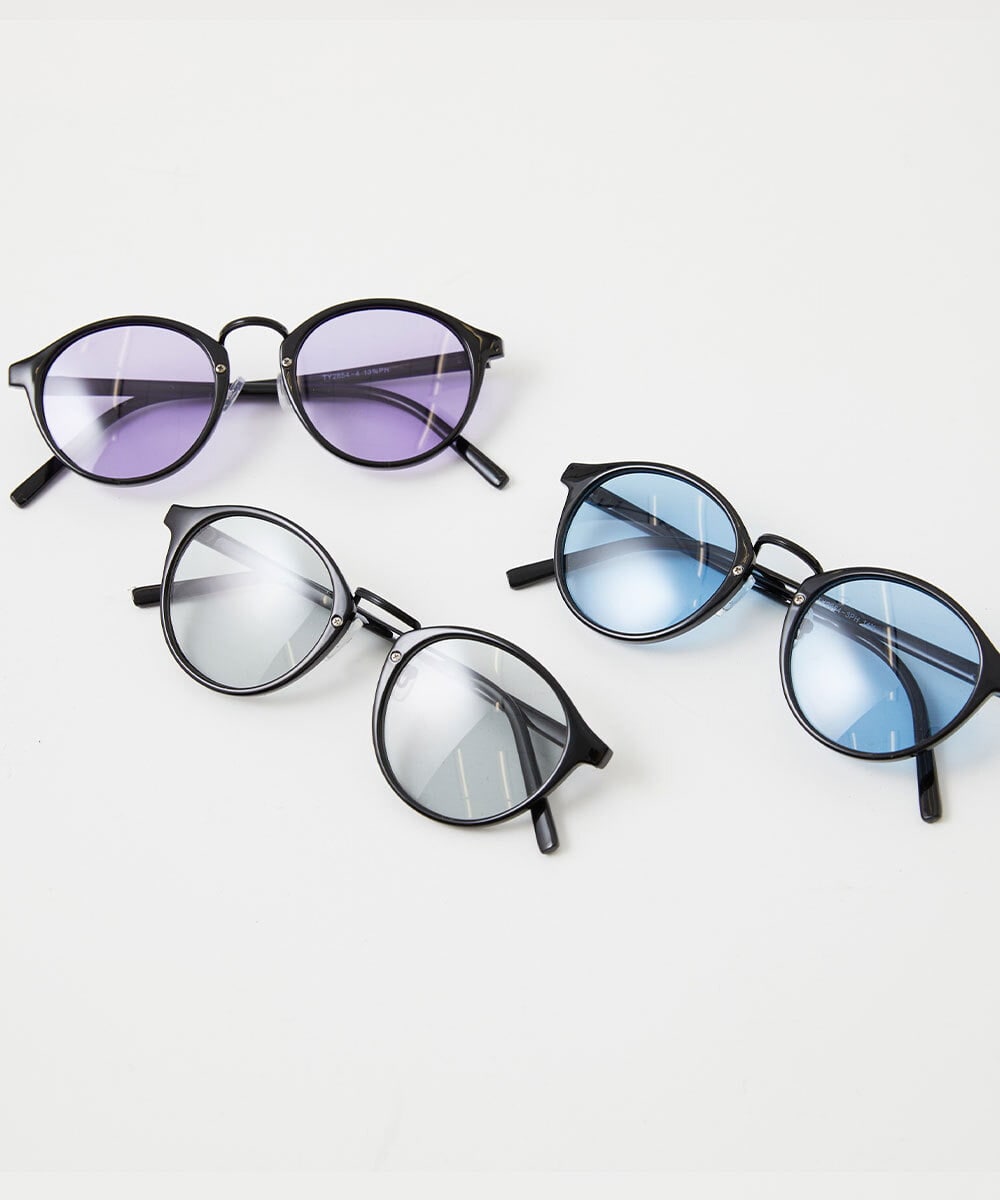 MSYGB02050 MK MICHEL KLEIN HOMME(MKミッシェルクランオム) ボストンフレームサングラス ライトブルー