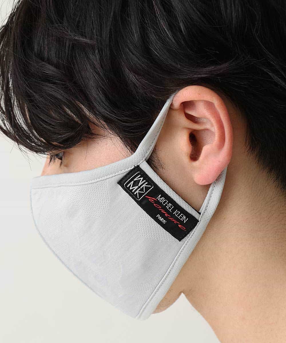 MSYGN03020 MK MICHEL KLEIN HOMME(MKミッシェルクランオム) 【洗える/返品不可】ブランドマスク（2枚セット）/カモフラ カーキ(36)