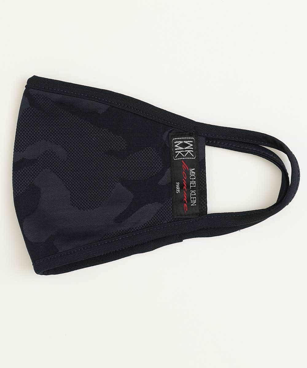MSYGN03020 MK MICHEL KLEIN HOMME(MKミッシェルクランオム) 【洗える/返品不可】ブランドマスク（2枚セット）/カモフラ ネイビー(57)