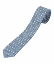 MSYGO31038 MK MICHEL KLEIN HOMME(MKミッシェルクランオム) ドットネクタイ ブルー