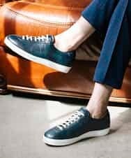 MV6TP11590 MICHEL KLEIN HOMME(ミッシェルクラン オム) 【2023年モデル】LARDINI スニーカー ネイビー(57)