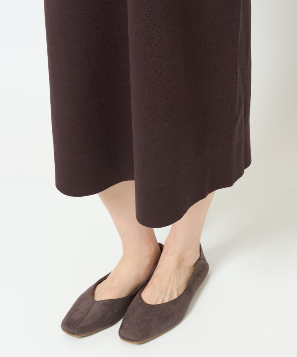 NGAJD11390 GIANNI LO GIUDICE(ジャンニ ロ ジュディチェ) [洗える]ヴィスコースミラノワンピース ブラウン