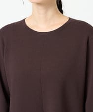 NGAJD11390 GIANNI LO GIUDICE(ジャンニ ロ ジュディチェ) [洗える]ヴィスコースミラノワンピース ブラウン