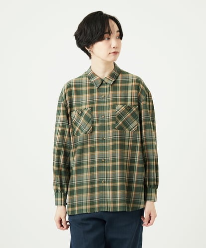 NGBAE10330 GIANNI LO GIUDICE 先染めチェックブラウス