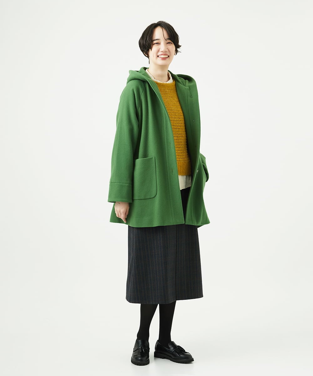 NGBAE23230 GIANNI LO GIUDICE(ジャンニ ロ ジュディチェ) [洗える]シャーリング起毛ブラウス アイボリー