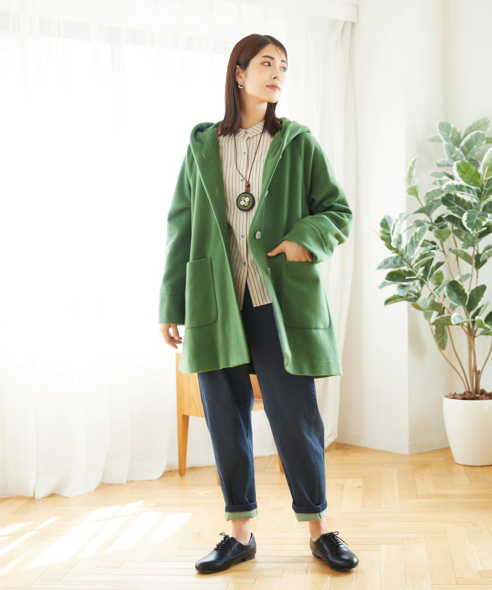 NGBAE23230 GIANNI LO GIUDICE(ジャンニ ロ ジュディチェ) [洗える]シャーリング起毛ブラウス ベージュ
