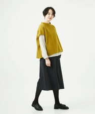 NGBAE23230 GIANNI LO GIUDICE(ジャンニ ロ ジュディチェ) [洗える]シャーリング起毛ブラウス ベージュ