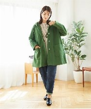 NGBAE23230 GIANNI LO GIUDICE(ジャンニ ロ ジュディチェ) [洗える]シャーリング起毛ブラウス ベージュ