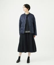 NGBAE23230 GIANNI LO GIUDICE(ジャンニ ロ ジュディチェ) [洗える]シャーリング起毛ブラウス ダークグレー
