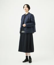 NGBAE23230 GIANNI LO GIUDICE(ジャンニ ロ ジュディチェ) [洗える]シャーリング起毛ブラウス ダークグレー