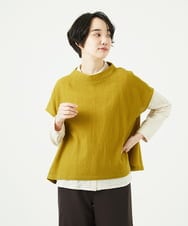 NGBAE36230 GIANNI LO GIUDICE(ジャンニ ロ ジュディチェ) リファインガーゼブラウス イエロー