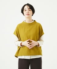 NGBAE36230 GIANNI LO GIUDICE(ジャンニ ロ ジュディチェ) リファインガーゼブラウス イエロー