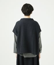 NGBAE36230 GIANNI LO GIUDICE(ジャンニ ロ ジュディチェ) リファインガーゼブラウス ダークグレー