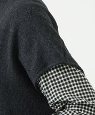 NGBAE36230 GIANNI LO GIUDICE(ジャンニ ロ ジュディチェ) リファインガーゼブラウス ダークグレー