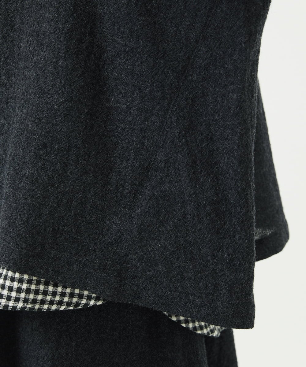 NGBAE36230 GIANNI LO GIUDICE(ジャンニ ロ ジュディチェ) リファインガーゼブラウス ダークグレー