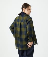 NGBAF15330 GIANNI LO GIUDICE(ジャンニ ロ ジュディチェ) [日本製]リファインガーゼブロックチェックブラウス イエロー