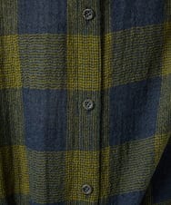 NGBAF15330 GIANNI LO GIUDICE(ジャンニ ロ ジュディチェ) [日本製]リファインガーゼブロックチェックブラウス イエロー