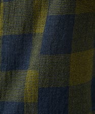 NGBAF15330 GIANNI LO GIUDICE(ジャンニ ロ ジュディチェ) [日本製]リファインガーゼブロックチェックブラウス イエロー