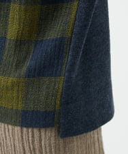 NGBAF16290 GIANNI LO GIUDICE(ジャンニ ロ ジュディチェ) [日本製]リファインガーゼブロックチェックプルオーバー イエロー