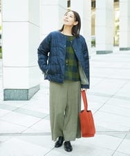 NGBAF16290 GIANNI LO GIUDICE(ジャンニ ロ ジュディチェ) [日本製]リファインガーゼブロックチェックプルオーバー イエロー