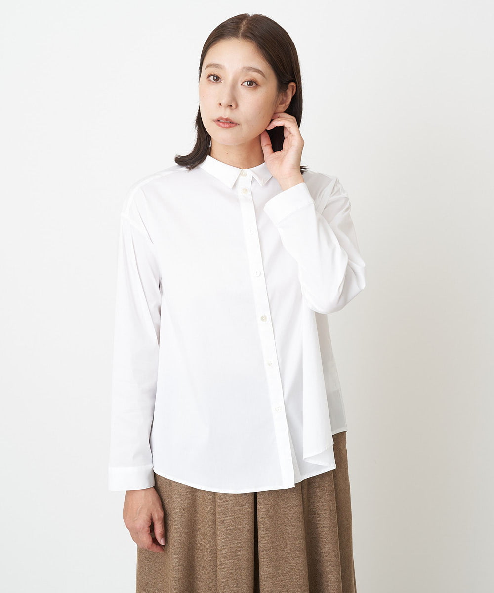 NGBAW03230 GIANNI LO GIUDICE [洗える・日本製]コットンナイロンストレッチブラウス